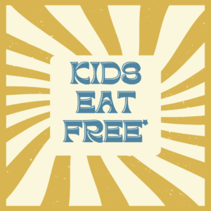Kids eat free offer at the Flying Fleece Ambleside